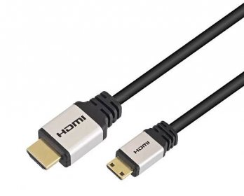 Propojovací kabel HDMI A 1.4 (M) - Mini HDMI C 1.4 (M), 2m