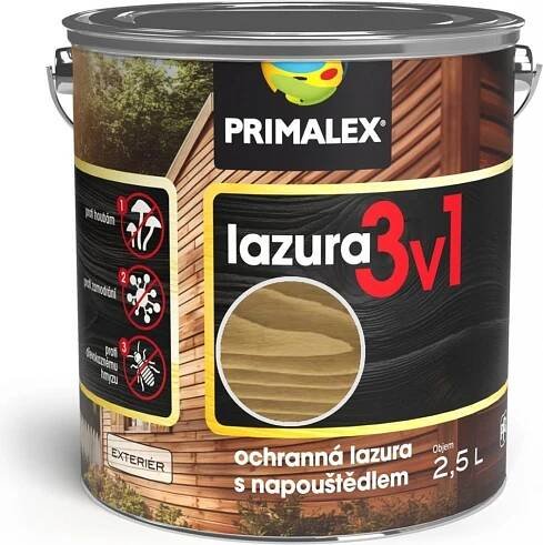 Primalex lazura 3v1 - dub letní 2,5l