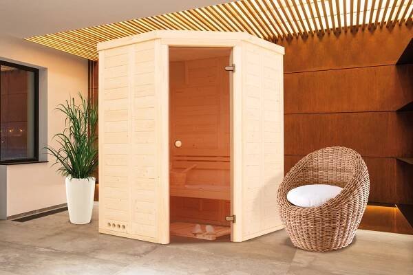 Interiérová panelová sauna s rohovými dveřmi - Zavlekov, Plichtice - Bazar