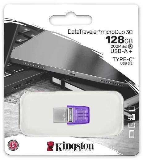 Kingston DataTraveler microDuo 3C 128 GB (DTDUO3CG3/128GB)