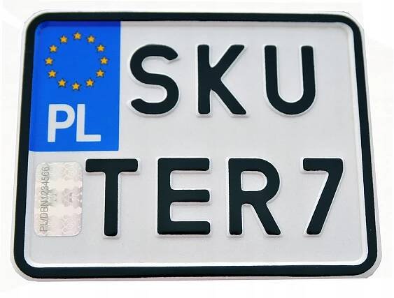 Polsko sběratelská tabule lisovaná na skútr