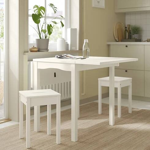 HAUGA Stool - white