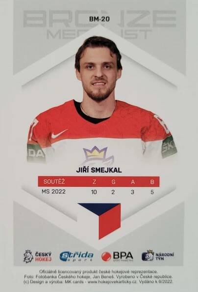 Jiří Smejkal 2021/22 MK Bronze Medalists PROMO ražba