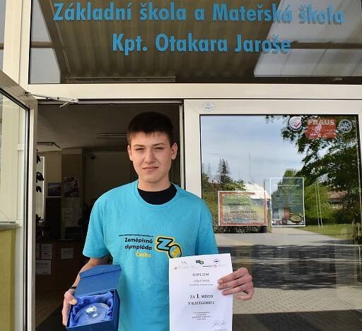 Nejlepší český zeměpisář je z Loun. Kuba Polák vyhrál celorepublikovou olympiádu