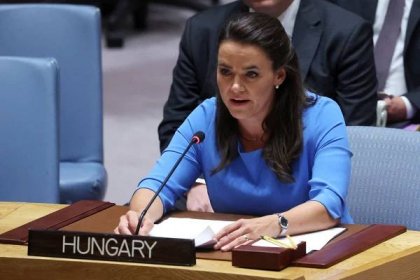Maďarská prezidentka Katalin Novak v OSN, září 2023  • Autor: REUTERS