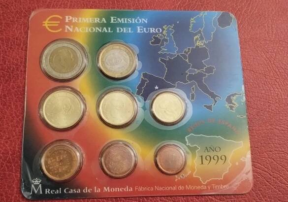 EURO MINCE SADA ŠPANĚLSKO 1999. UNC