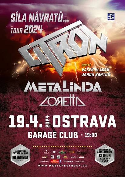 19.04.2024 | Citron - síla návratů | Ostrava | PRAGOKONCERT BOHEMIA, a.s.