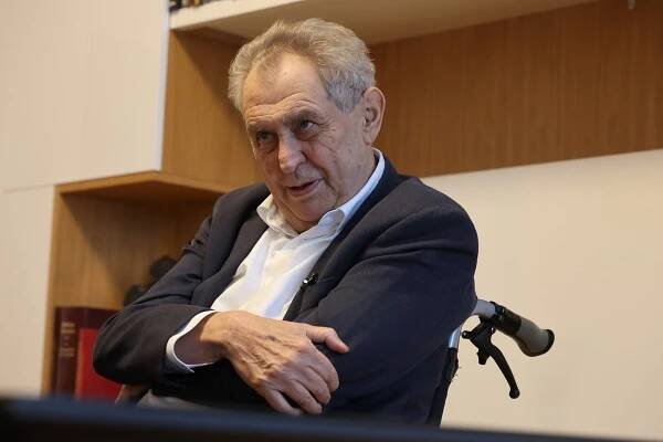 Miloš Zeman při rozhovoru pro Blesk (27.11.2024)