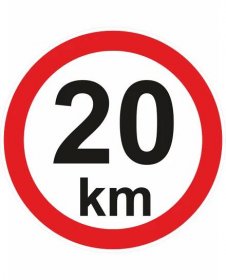 Nejvyšší povolená rychlost - 20 km