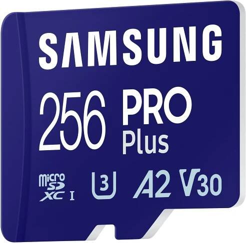 Samsung MicroSDXC 256GB PRO Plus + SD adaptér (2023)