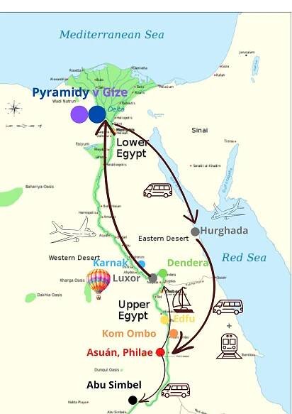 A journey to the key of life through the temples of Egypt with a cruise on the Nile on a private boat - Míla Aine Hlávková