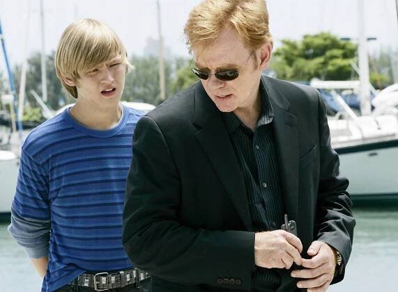 Kriminálka Miami - Nalezený syn - Z filmu - Evan Ellingson, David Caruso