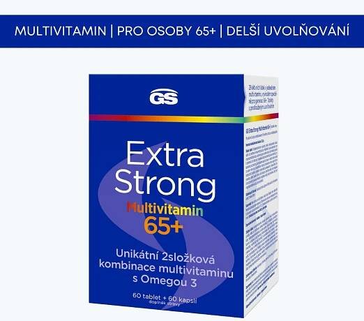 GS Extra Strong Multivitamin 65+, 60 tablet + 60 kapslí