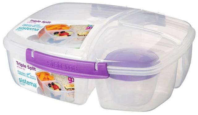 Obědový box Sistema Triple Split Lunch 2L