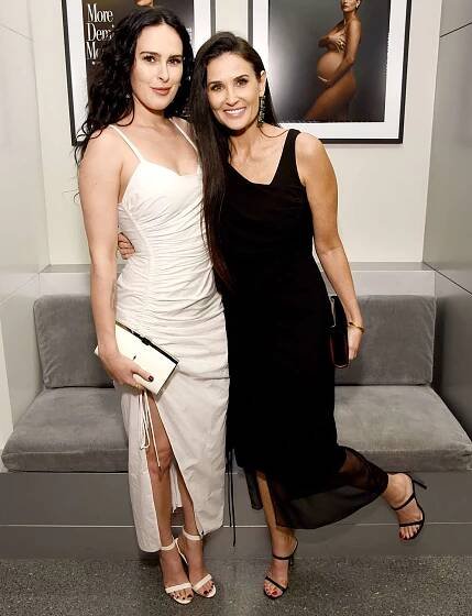 Rumer Willis and Demi Moore as the Vanity Fair And Annenberg Space For Photography Celebrate The Opening Of Vanity Fair: Hollywood Calling, Sponsored By The Ritz-Carlton at Annenberg Space For Photography on February 04, 2020 in Century City, California