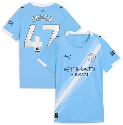 Manchester City PUMA Home Shirt 2025-26 - Womens with Rodrigo 16 printing
