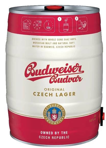 BUDWEISER BUDVAR 12 světlý ležák 5l SOUDEK