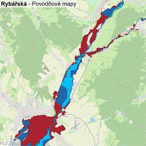 Rybářská - mapy | Kurzy.cz