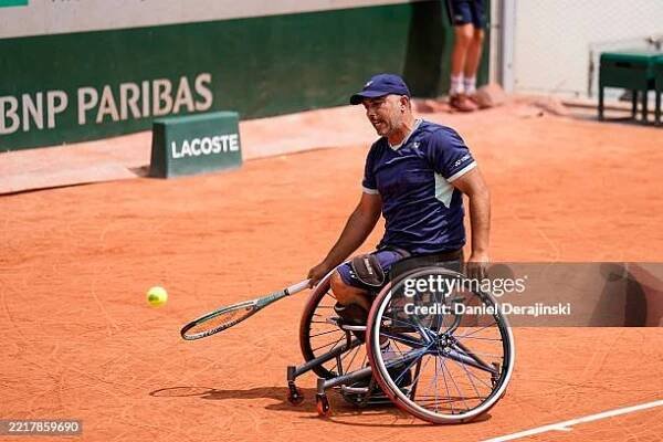 Nicolas CHARRIER of France competes in the Wheelchair Event during Roland Garros 2025 day 10 at Roland Garros on June 3, 2025 in Paris, France.