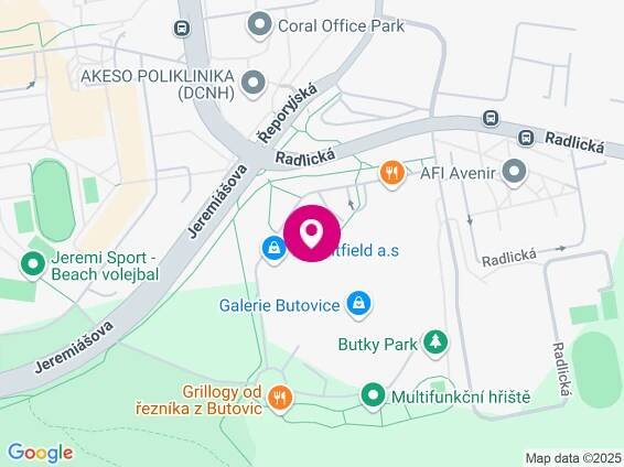 Mapa pobočky