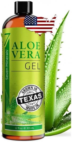 A bottle of aloe vera gel