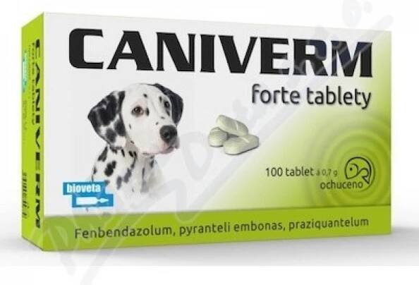 Caniverm forte tbl. 100x0.7g a.u.v.