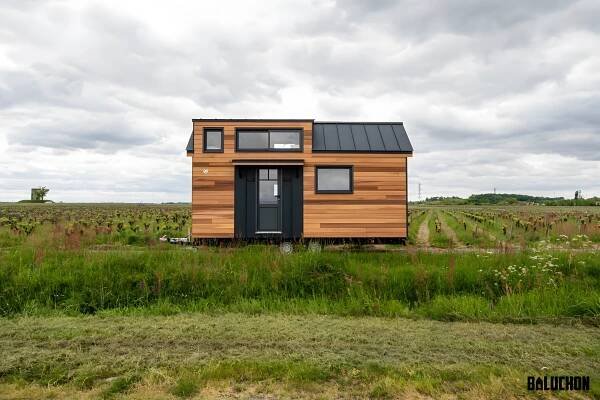 The Avalon, by Baluchon, is a compact tiny house suitable for up to two people