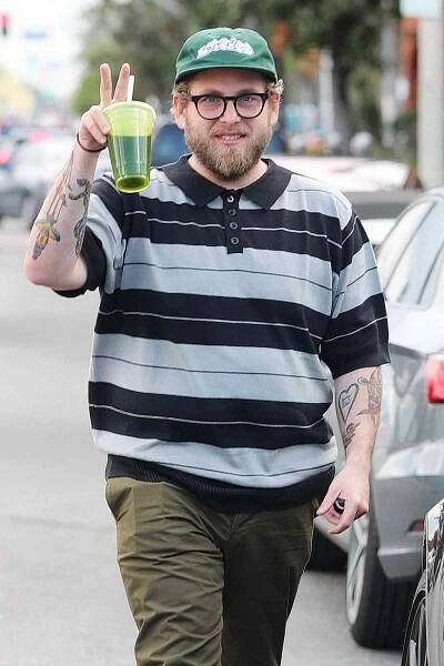 EXCLUSIVE: Jonah Hill Reveals His Weight Loss Secrets, As He Is Seen Chain Smoking And Drinking A "Green" Drink