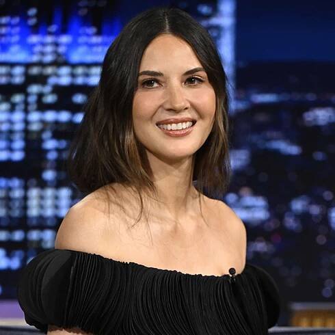 Olivia Munn during an interview on The Tonight Show Starring Jimmy Fallon