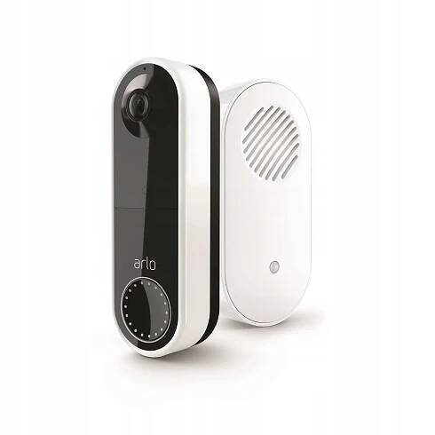 Arlo Essential Bezdrátová videodomofonová kamera HD 1080p s audio