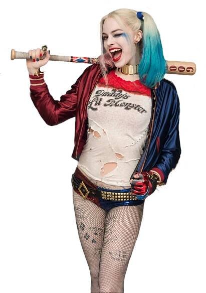 Harley Quinn Baseball Bat Pose PNG