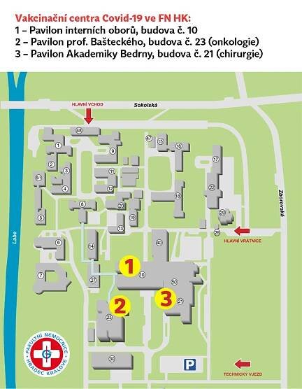 Fakultní nemocnice Hradec Králové rozšiřuje kapacity očkování proti COVID-19 | Fakultní nemocnice Hradec Králové
