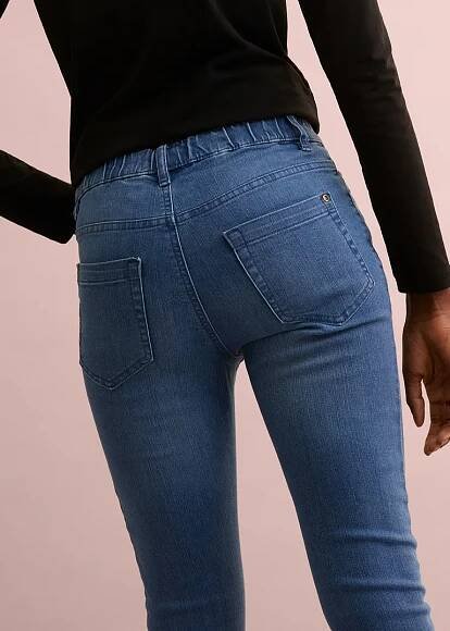 bonprix Jegíny, Mid Waist Modrá