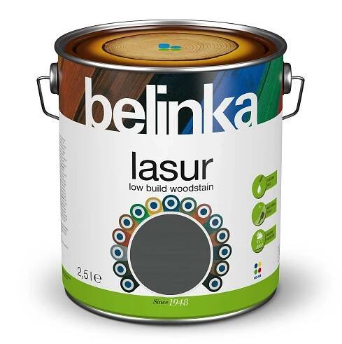 Belinka lasur Tenkovrstvá lazura grafitově šedá; matná; 2,5 l