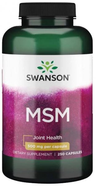 Swanson MSM, 500 mg, 250 kapslí