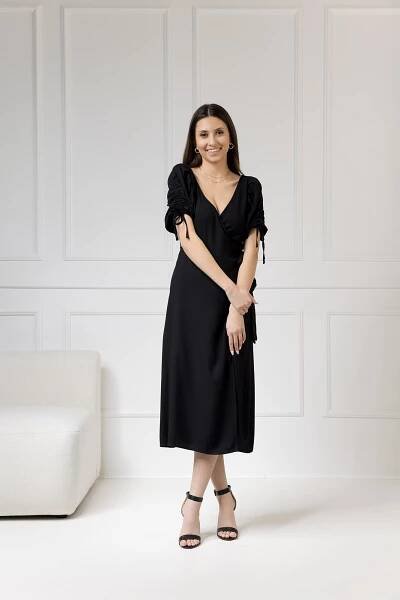 WUALAA Women - Dámské šaty midi KELLY Classic Black