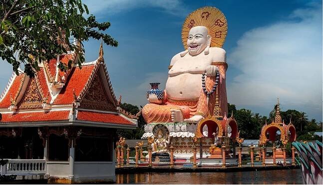 Cinsky Bodhisattva Wat Plai Laem, Ko Samui, Thajsko
