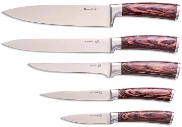 G21 Gourmet Nature 5 ks + bambusový blok