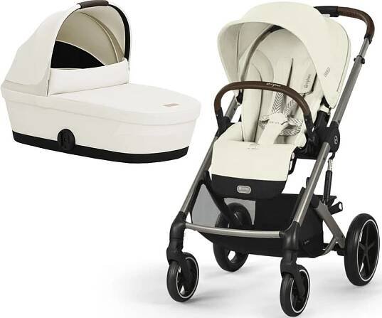 Kočárek CYBEX Balios S Lux 2025 včetně korby, seashell beige (taupe frame)