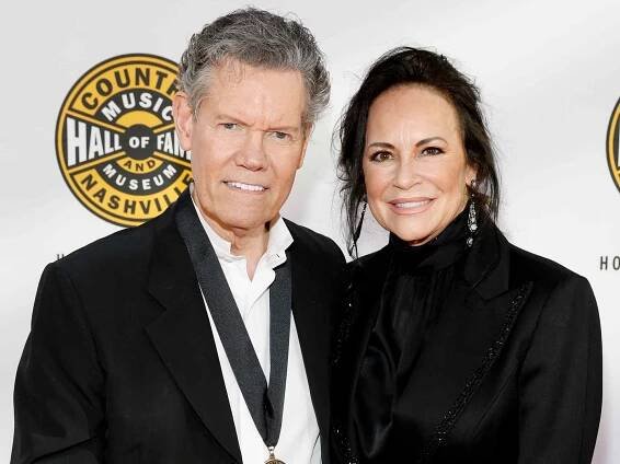 Randy Travis and Mary Davis attend the Class of 2023 Medallion Ceremony at Country Music Hall of Fame and Museum on October 22, 2023 in Nashville, Tennessee.