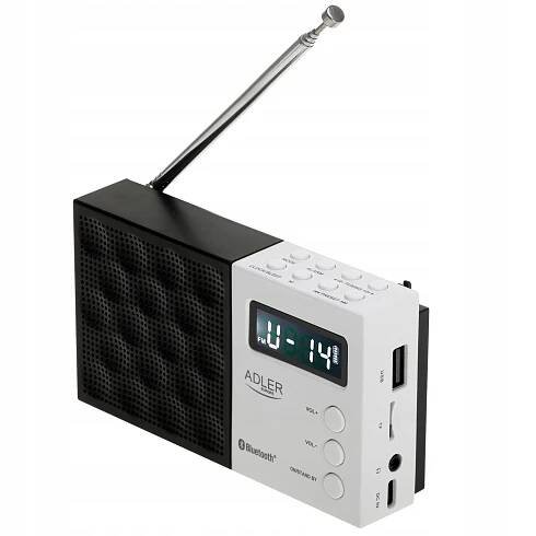 FM rádio Bluetooth Kuchyňské Digitální Síťové Akumulátorové Přenosné Antény Barva bílá