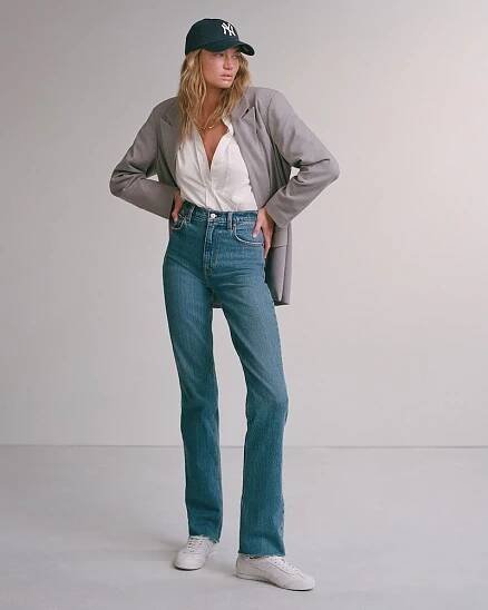 Abercrombie &amp; Fitch + Ultra High Rise 90s Straight Jean