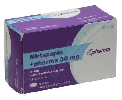 Mirtazapin +pharma 30mg por.tbl.dis.30x1