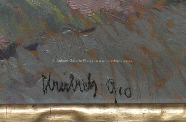 Vilém Kreibich / Pohled na závodní trať - detail aukce « Aukce « Aukční Galerie Platýz