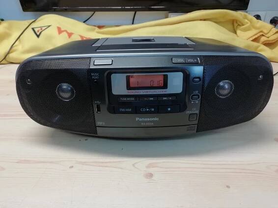 PANASONIC RX-D55A rádio, CD, USB, cassette recorder