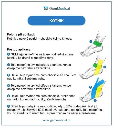 Jak tejpovat kotník při bolesti - vazy, výron