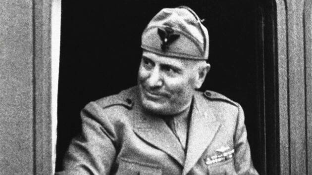 Italský fašistický vůdce Benito Mussolini