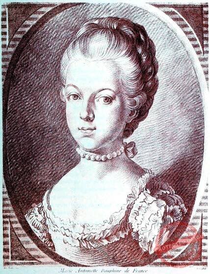 Marie-Antoinette as Dauphine and as Queen of France.