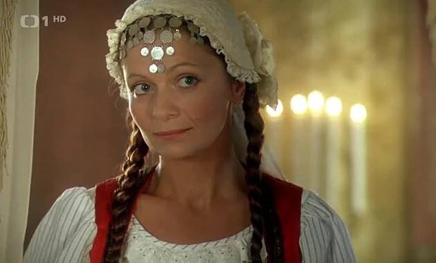 Ljuba Krbová natáčela pohádku Lotrando a Zubejda v roce 1996.