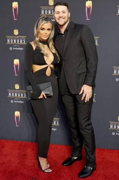 Brittany Williams and Josh Allen attend the NFL Honors in February 2022.